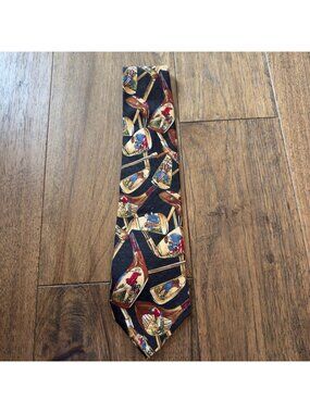 NWT Zianetti Italian Silk Collection Tie Victorian Golf Men’s Executive Tie